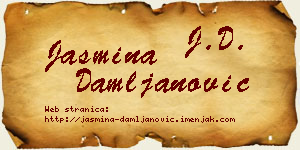 Jasmina Damljanović vizit kartica